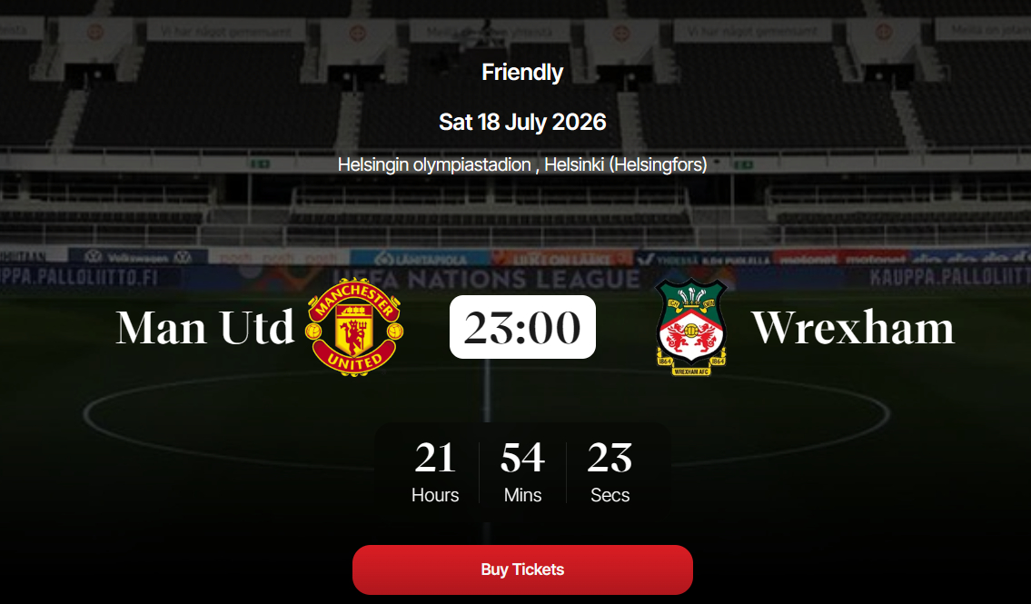 世界杯还没结束，就有曼联比赛可以看啦 