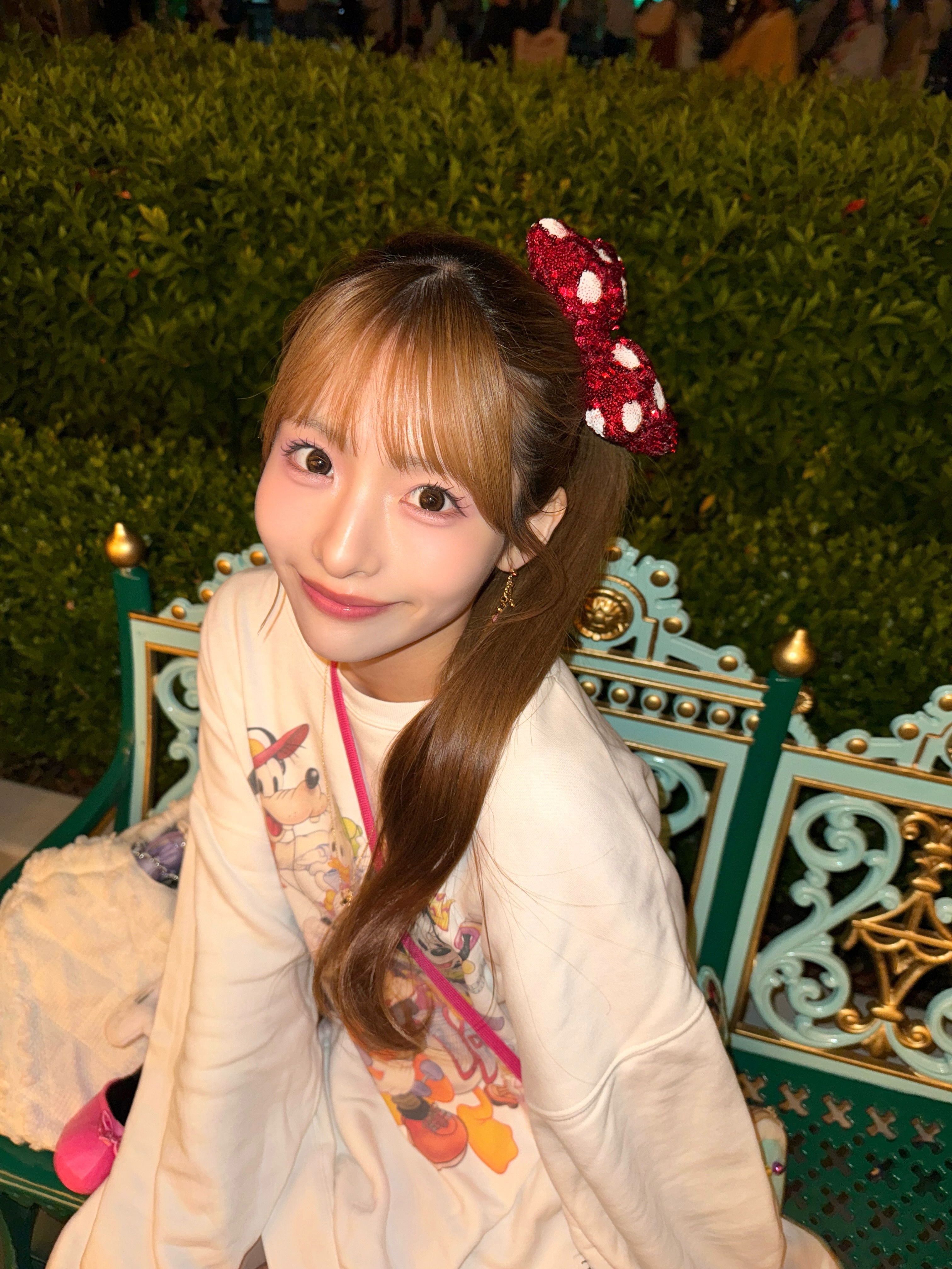 【图片】AKB48平田侑希 耳环和项链也是米妮款哦💖 