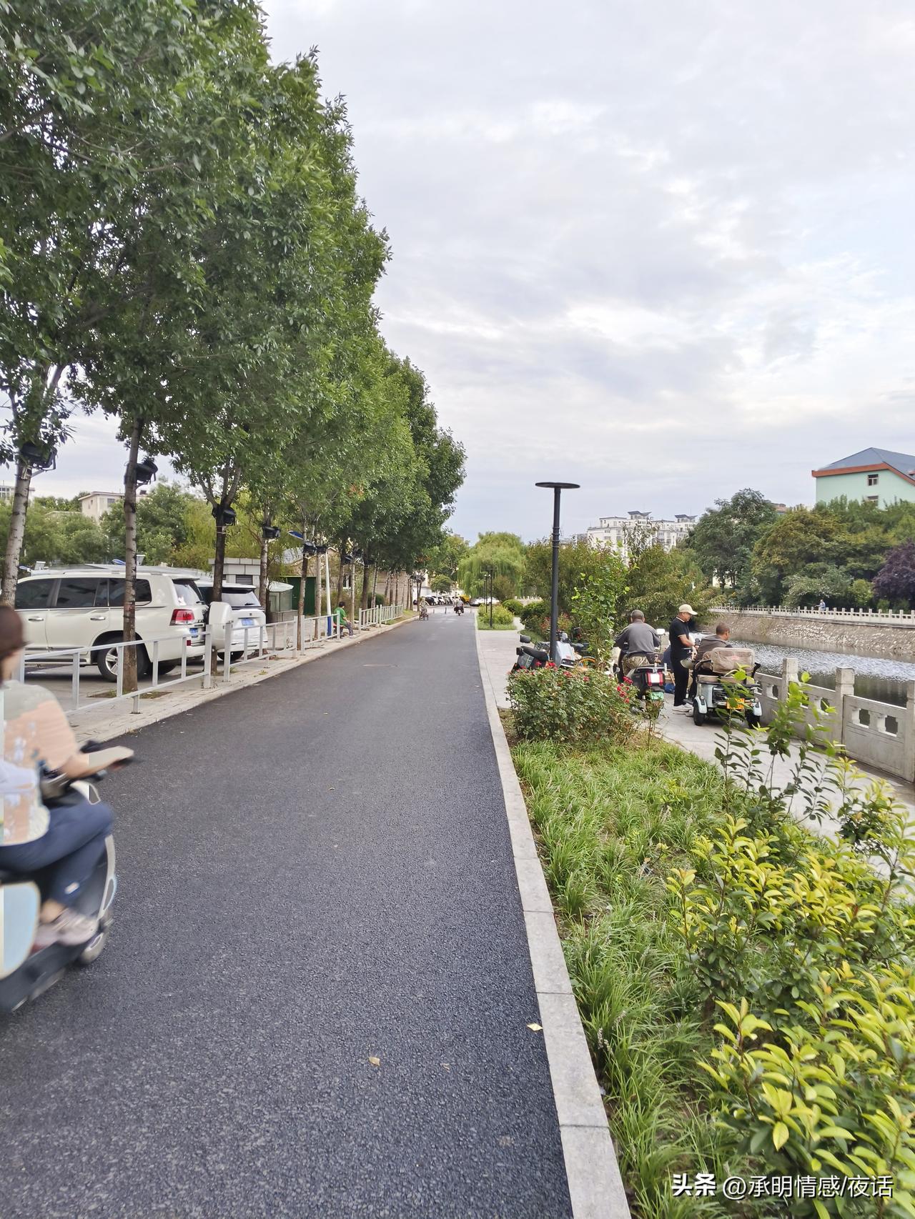 这条小路真适合散步和骑车。自然小径漫步