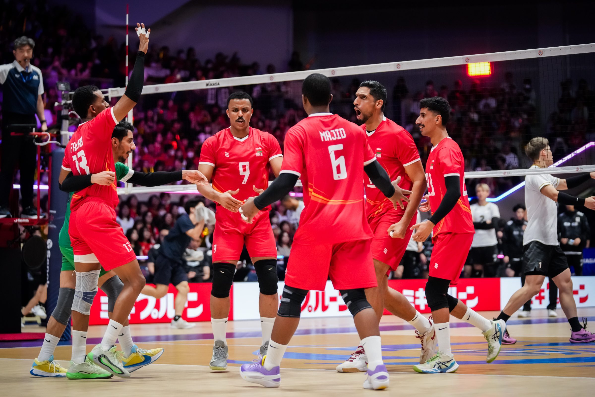 -【2026年男排亚锦赛小组赛-A组】日本🇯🇵3-1阿曼🇴🇲，取得开门红