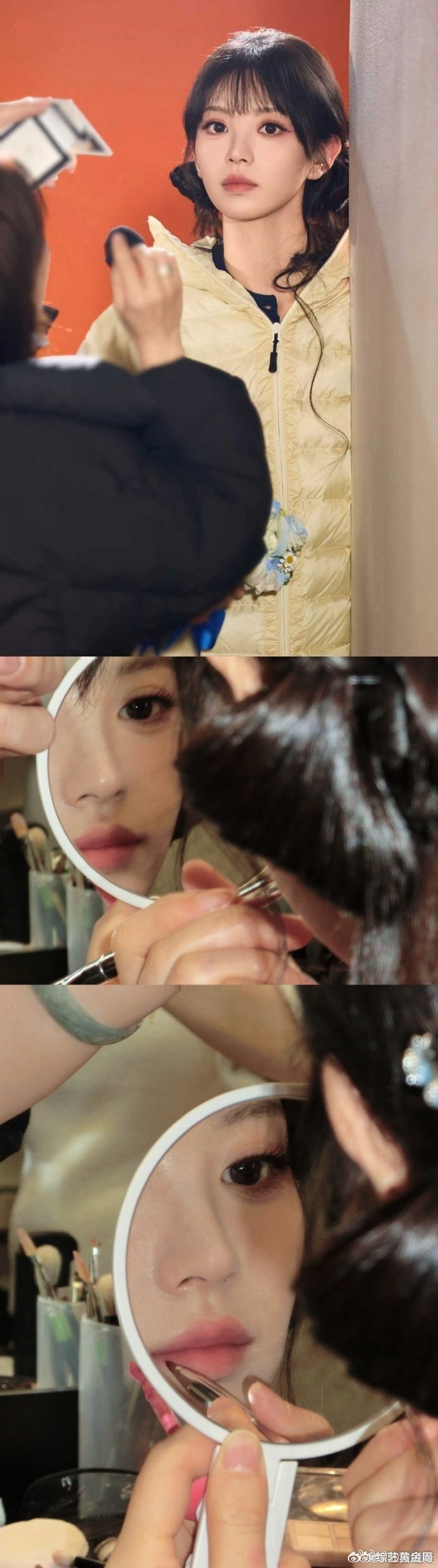 田曦薇毛绒星星发夹你好星期六谁能拒绝这么萌的田曦薇！上看萌下看萌左看萌右看也萌，