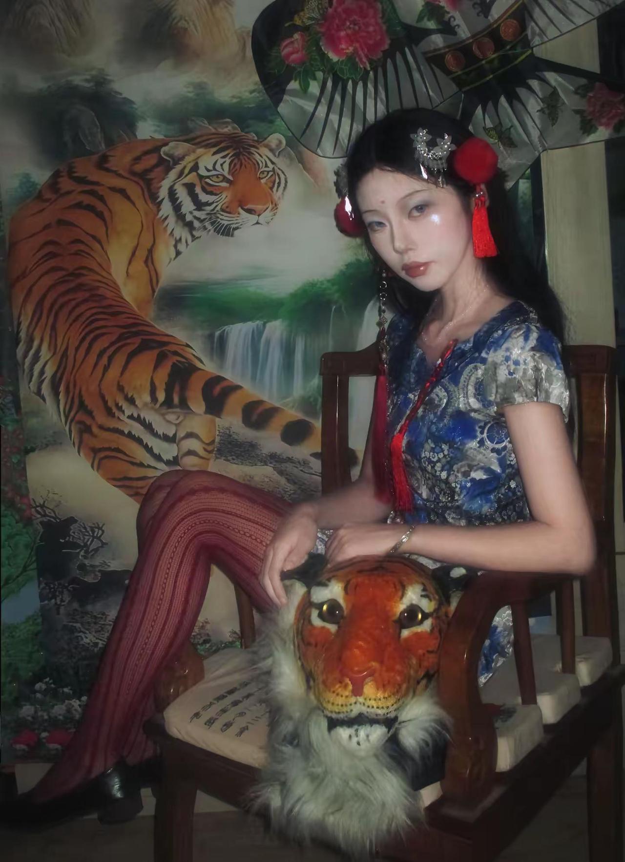 神话少女。古早 东方美学 旗袍
