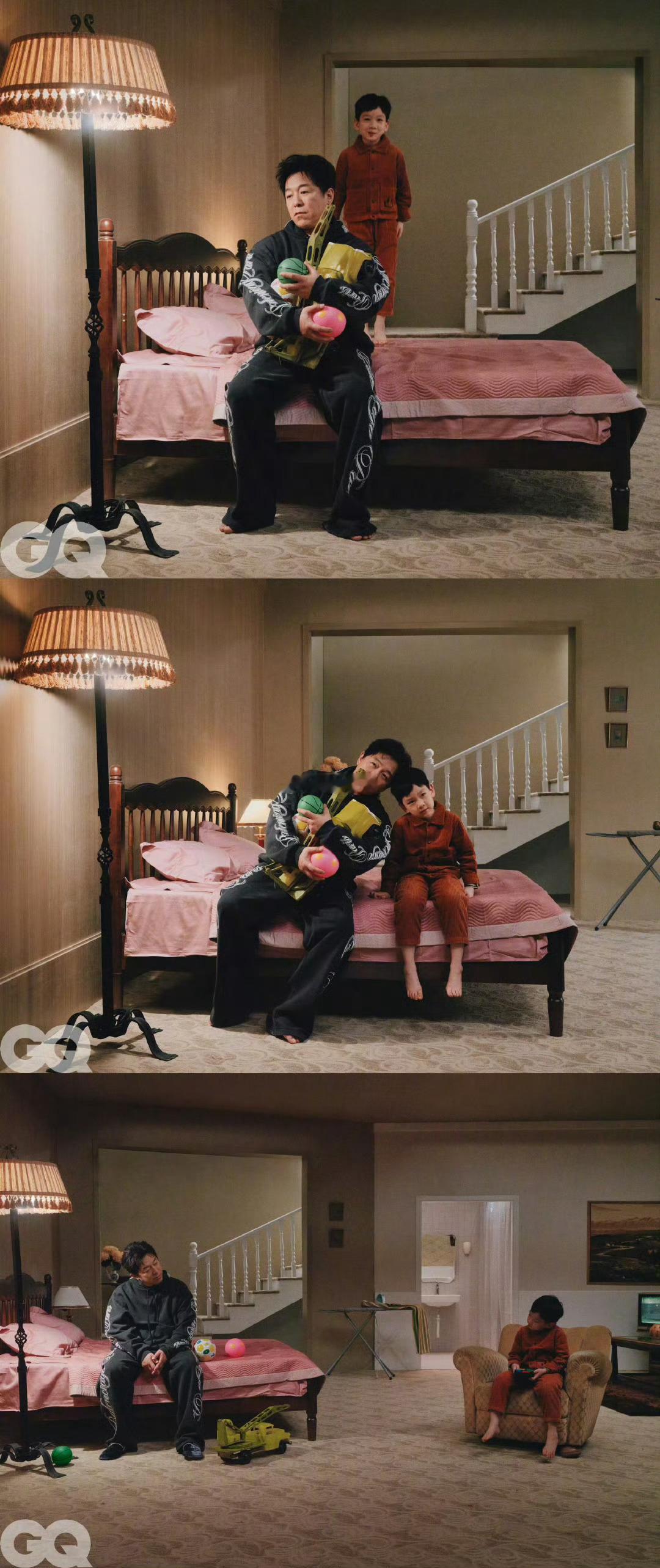 黄渤拍杂志比过年还热闹 黄渤 世界乱套我拍照 任世界纷纷扰扰，我自淡定凹造型。这