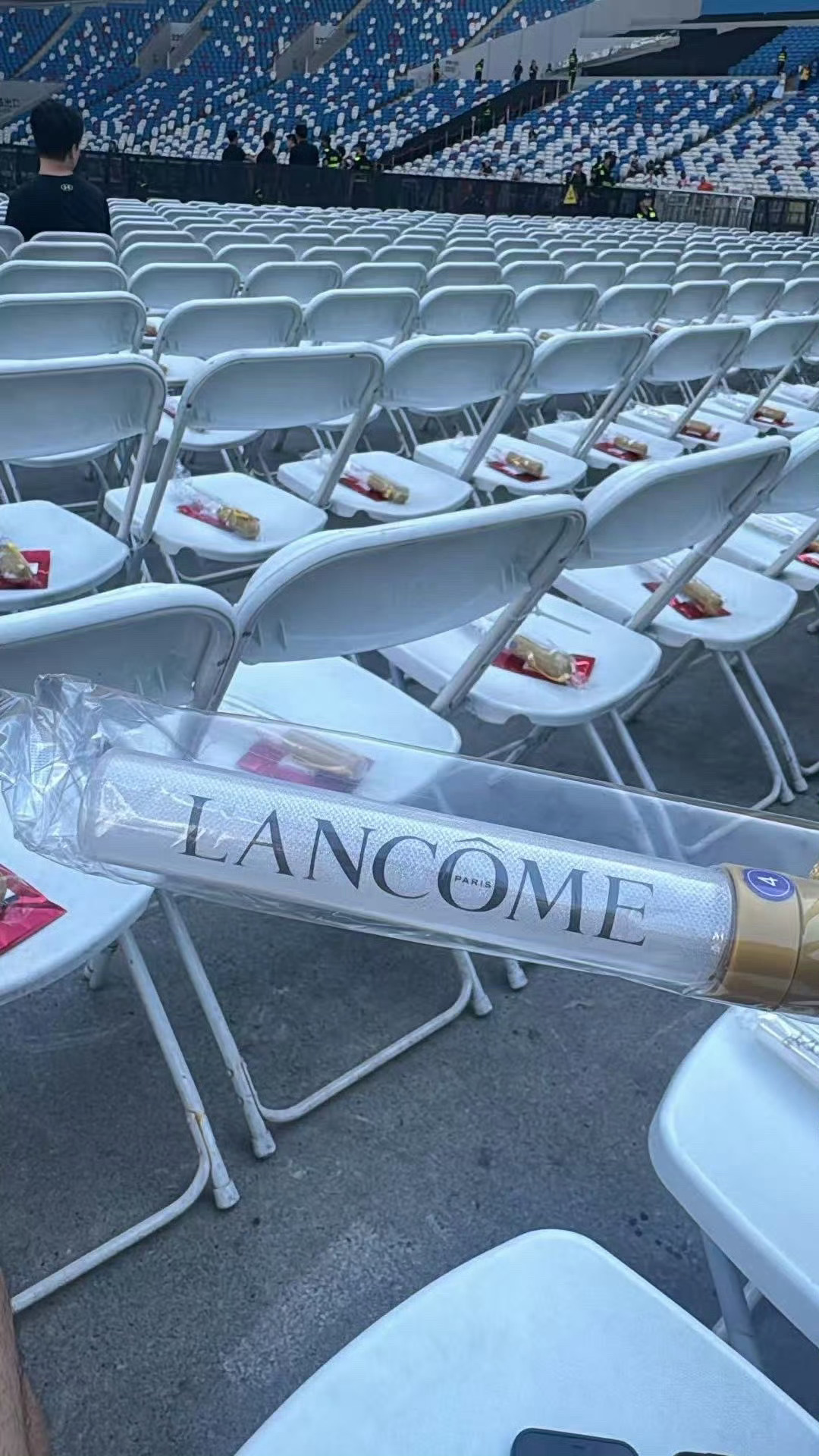 蔡依林成都演唱会兰蔻小样伴手礼Thank u Lancôme 今天明天一切顺利