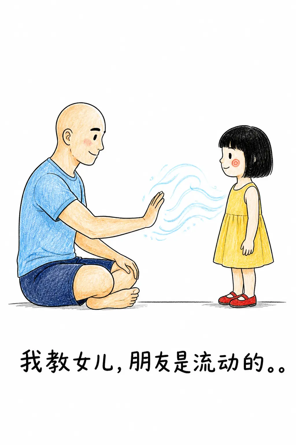 我教女儿，朋友是流动的