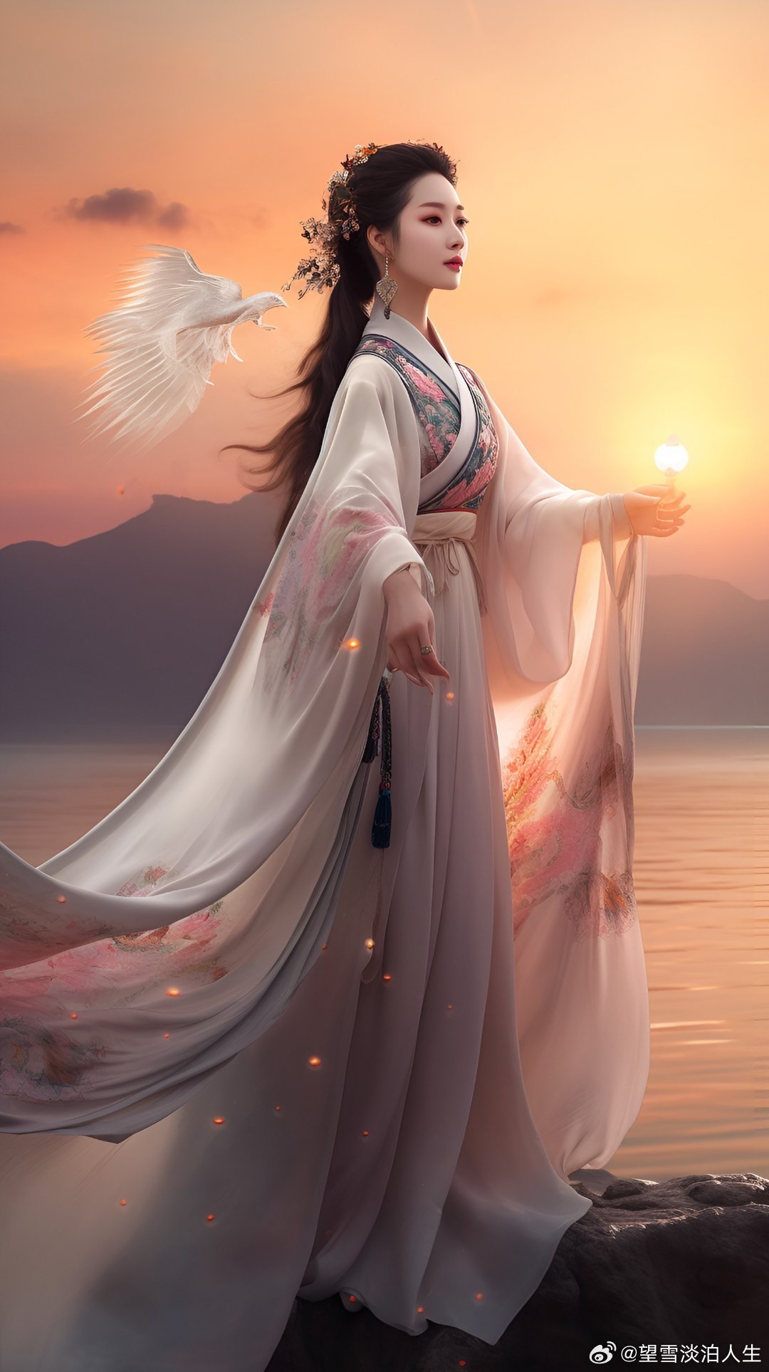 #情感#                     《寒烟》烟雨凄迷望眼空，孤村流