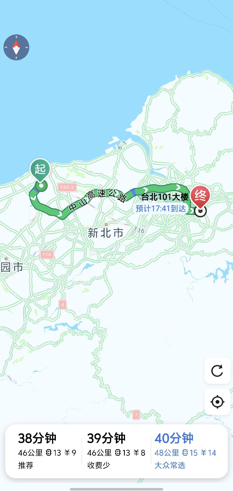 我的天！高德地图直接能导航台湾全域了！街头巷尾、红绿灯甚至小吃摊都标得明明白白，