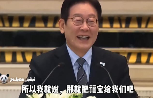 还想要大熊猫？
李在明乐坏了！


韩国已经有了四只熊猫，
但他希望再租借一对放