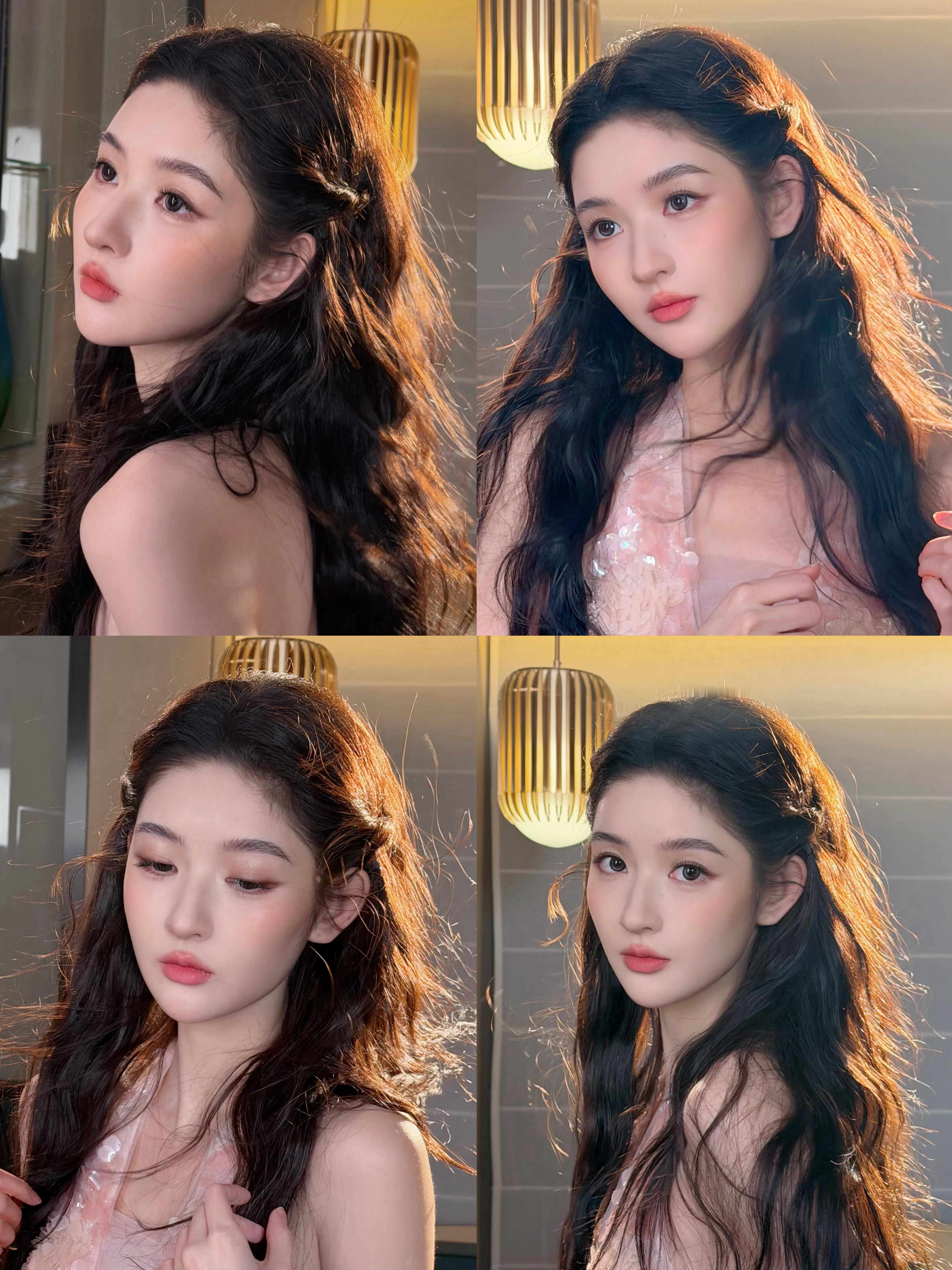 王玉雯今天发的这个妆造是长发公主吧