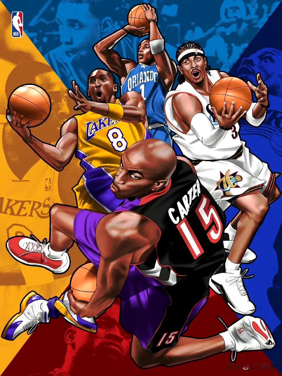 随着卡特入选名人堂，NBA曾经的四大分卫均入选了名人堂。

艾弗森  2016年