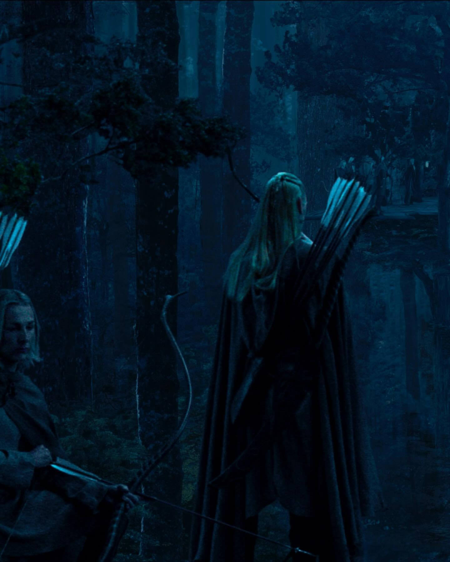 概念艺术家Wayne Haag当年为《指环王》绘制的背景 