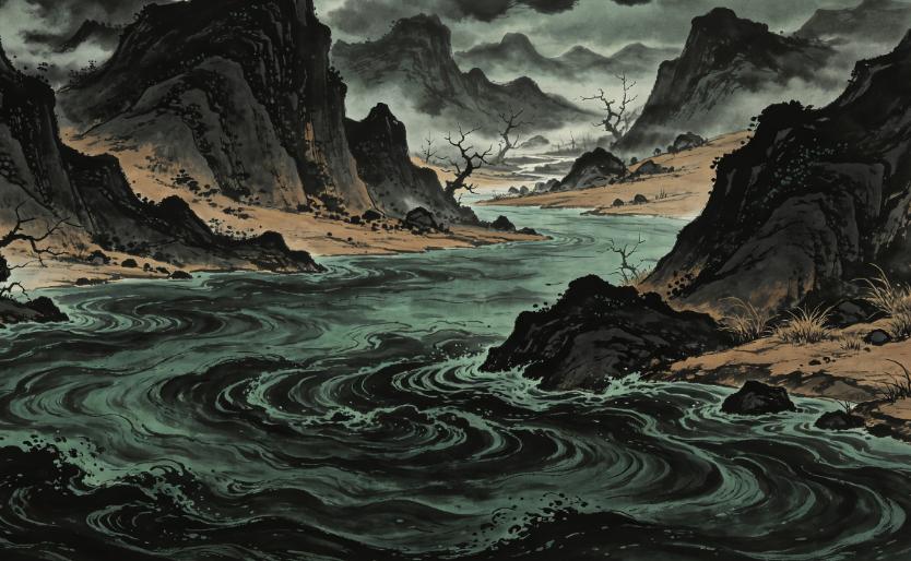 品读《山海经》617——《大荒南经》不姜山

原文：
大荒之中，有不姜之山，黑水