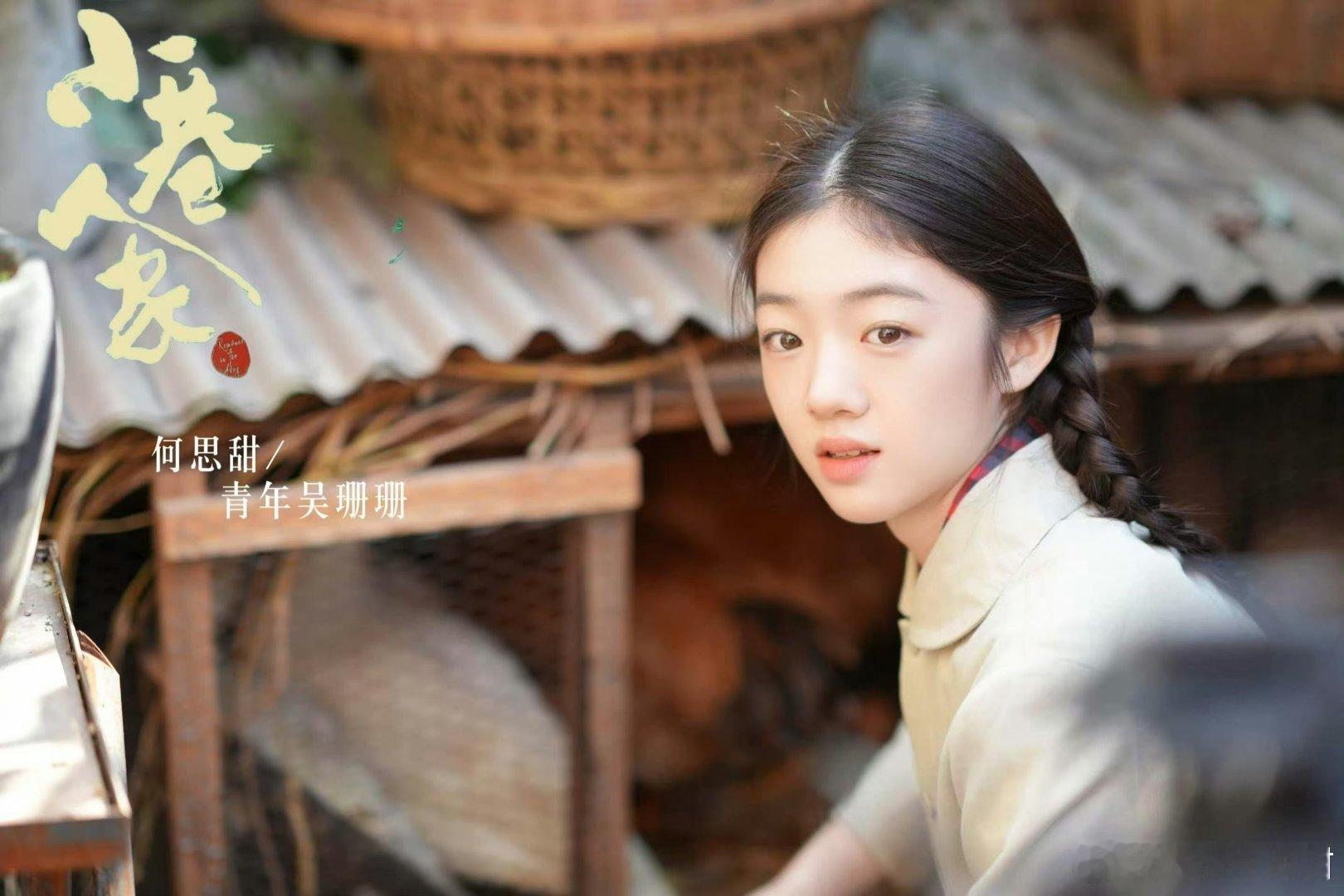 何思甜存在感不太高的05花小巷人家里的青年吴珊珊，之前还演过清平乐里的大徽柔，都