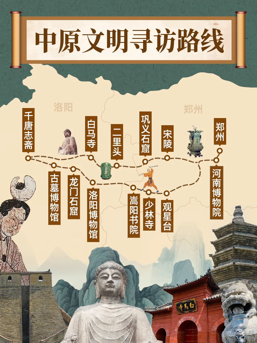 一条路线带你重新了解，被低估的河南❗️❗