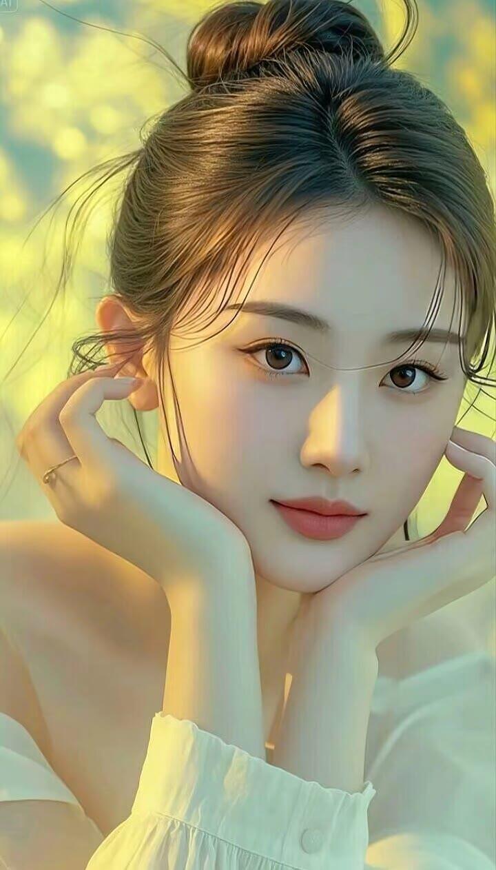 温柔时光，少女心满满，阳光下的甜美瞬间