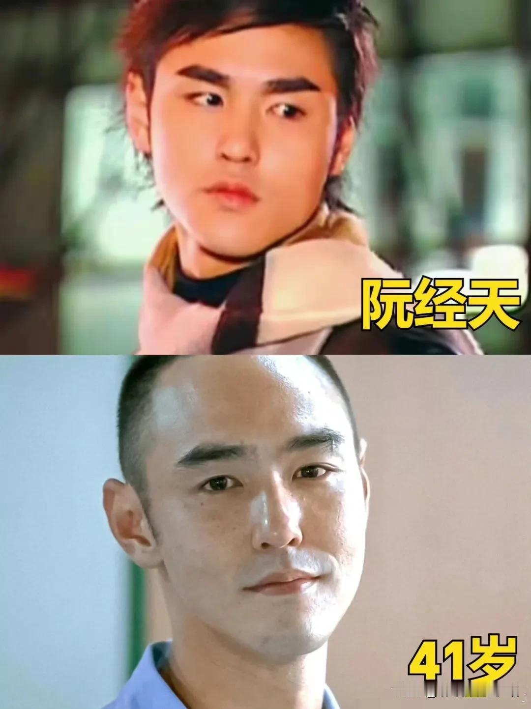 那些年、追过的偶像剧男主都40+了；
十几年前、他们长这样；
十几年后、他们还长