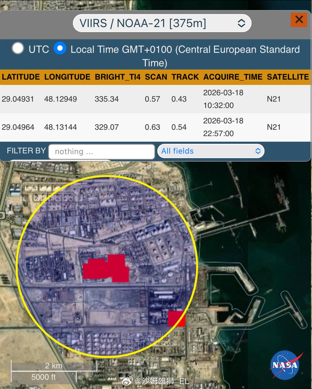 科威特国有石油公司的俩炼油厂也都被炸了 