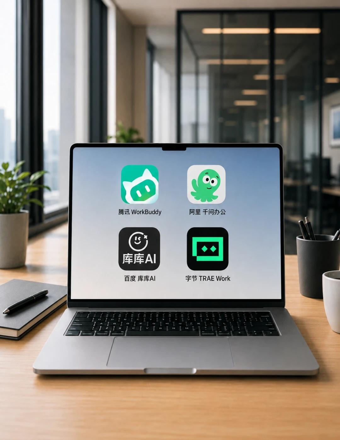 在工位看到这些AI办公软件名，最想打开哪个
腾讯叫 WorkBuddy：听起来像