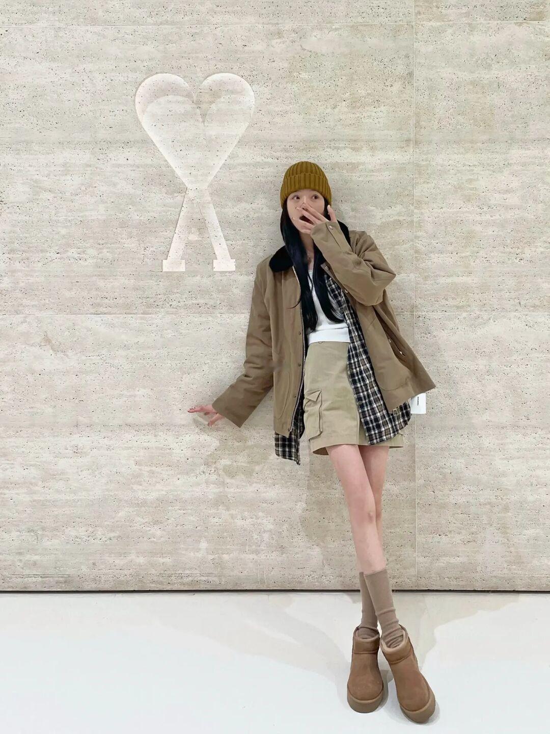 minismall小棉服 终于穿上啦
