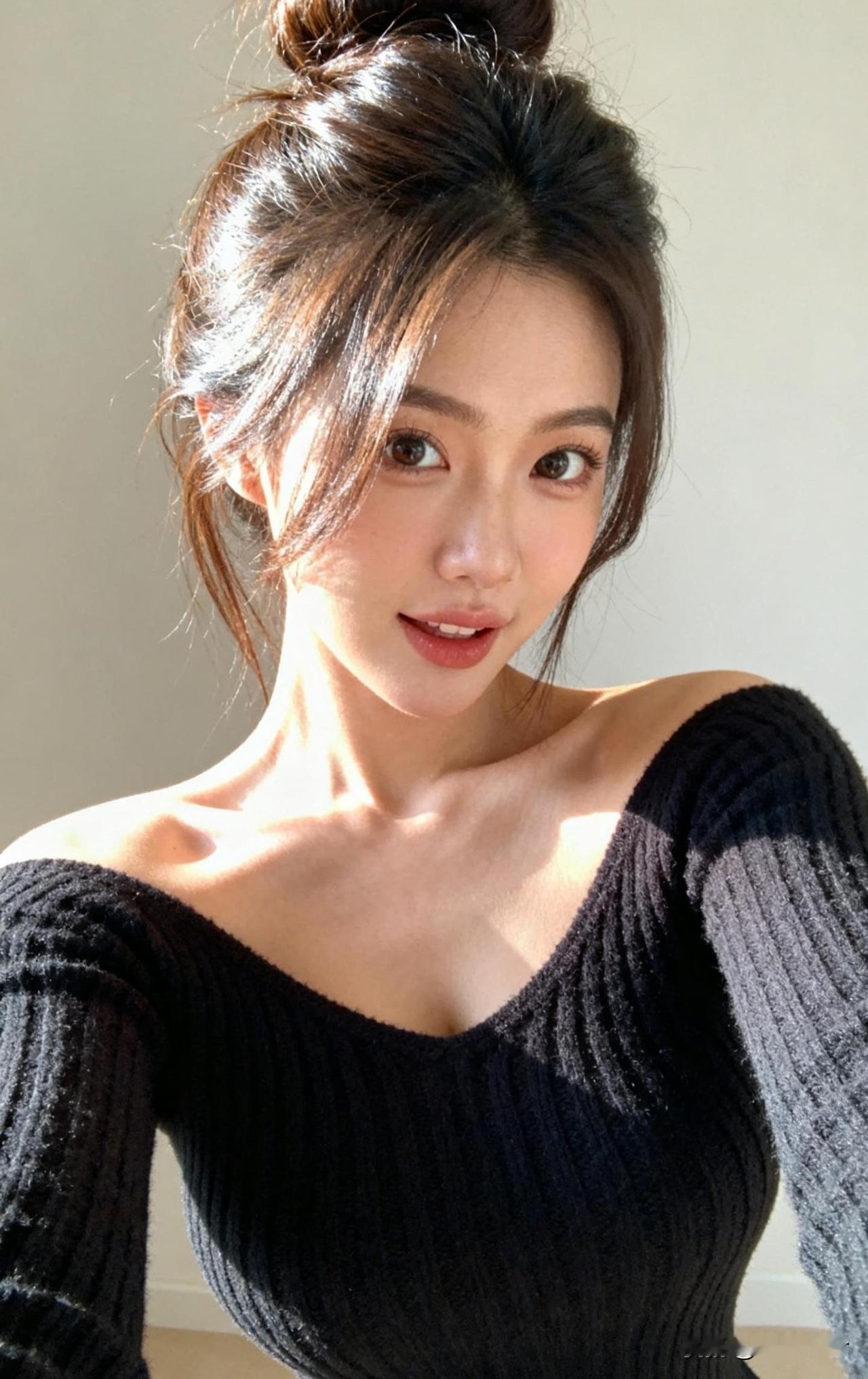 温柔甜美的自拍，阳光下的少女心