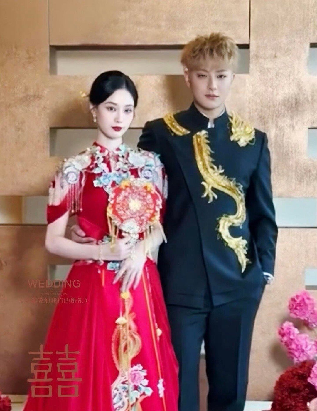 黄子韬非得顶着黄毛穿中式婚服吗 ​​​