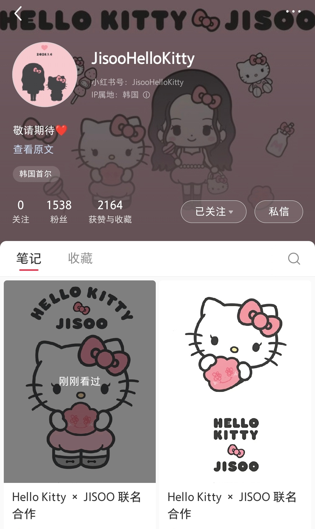 251230 Jisoo×Hello Kitty联名开通小📕🐰🐱敬请期待?