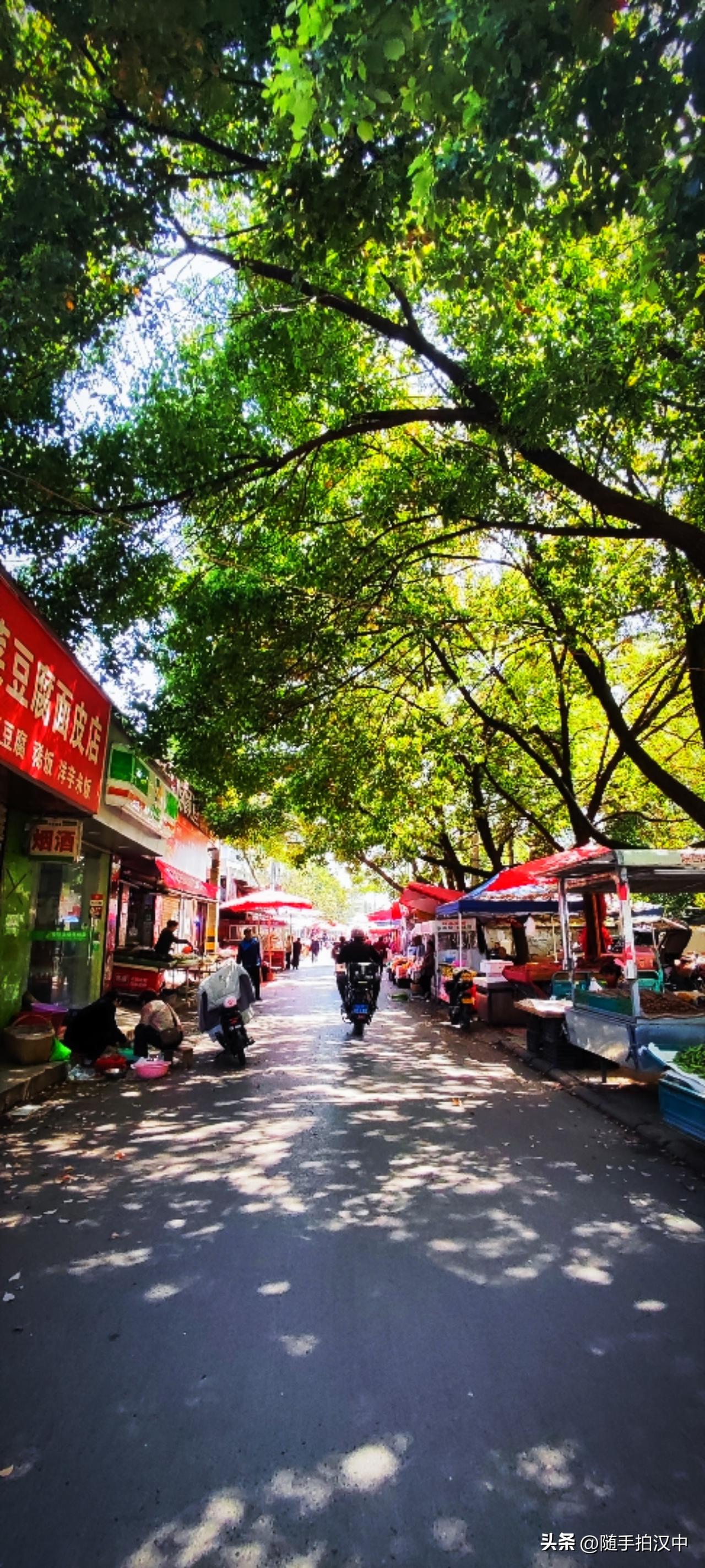 从西关正街穿行，摊贩兜售的各式蔬果，香椿、韭菜、春笋等菜品的随处可见。逛一会就发