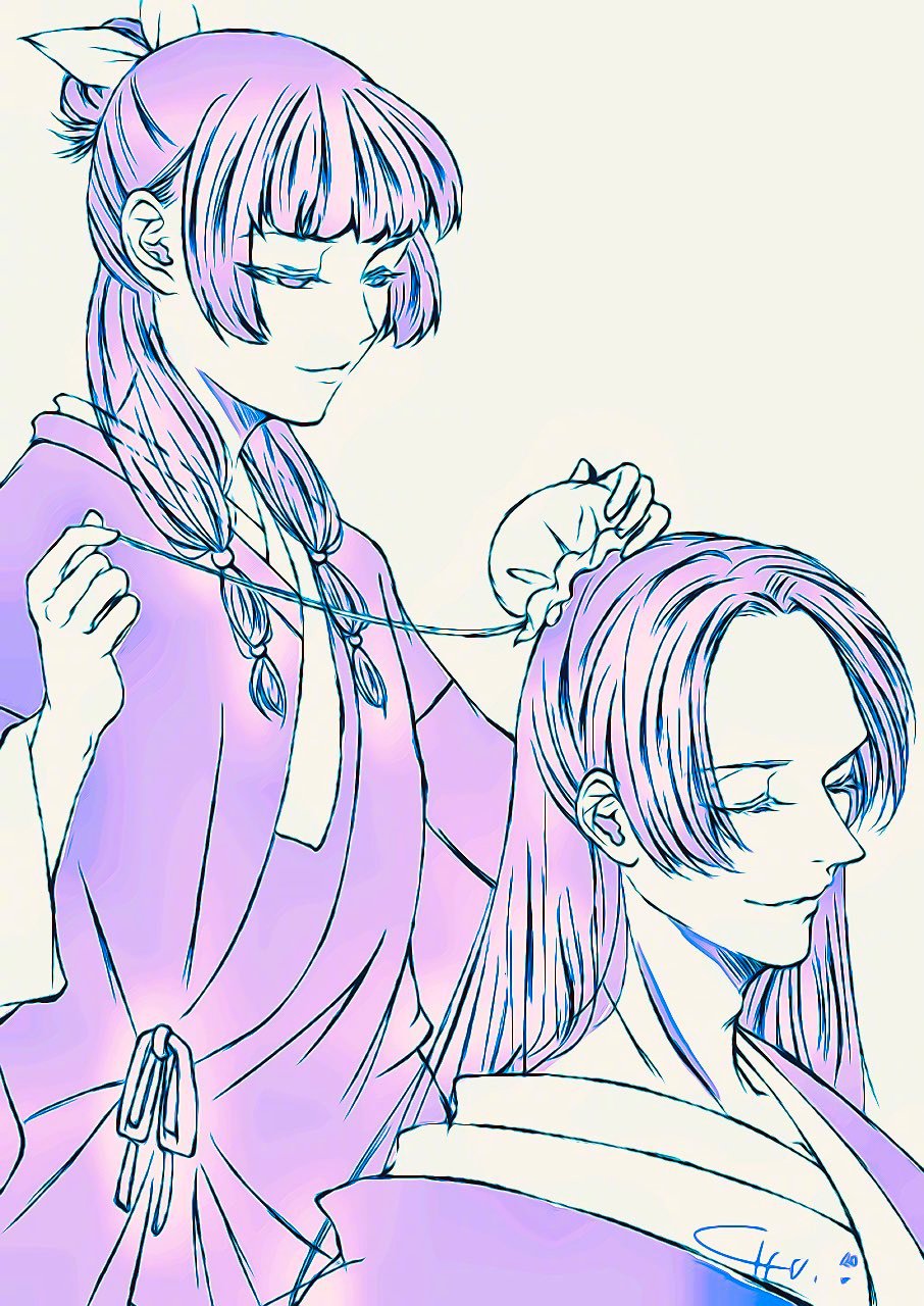 #药屋少女的呢喃# 画风太绝了[色]壬猫想甜到齁晕我！！老师求你多画点（twi: