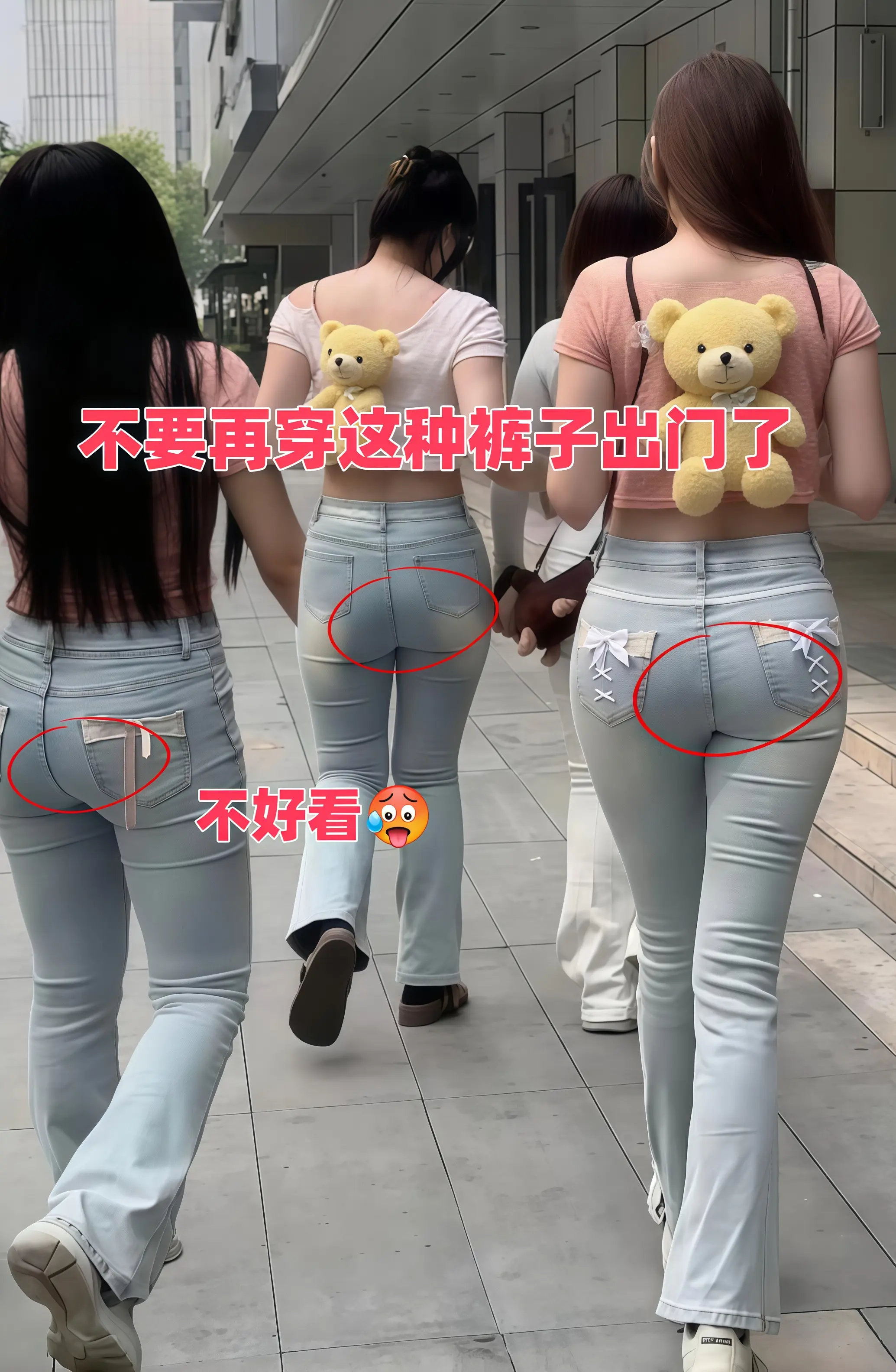 姐妹们，白色蕾丝拼接破洞裤一出场就惊艳了！阔腿直筒裤型遮肚子遮胯宽，让...