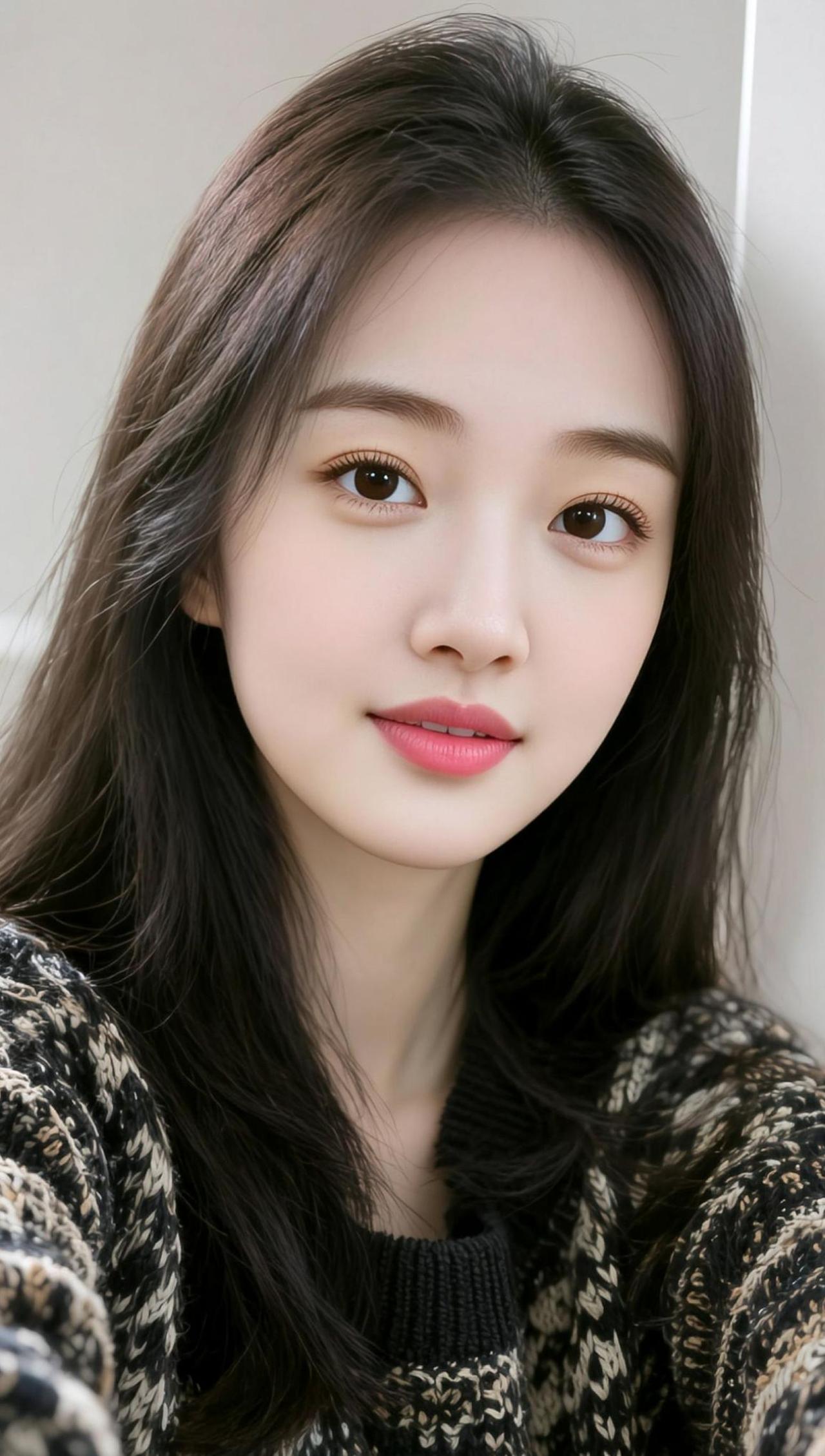 AI清透生活照 抖音ai创作 卷发女孩 清冷气质