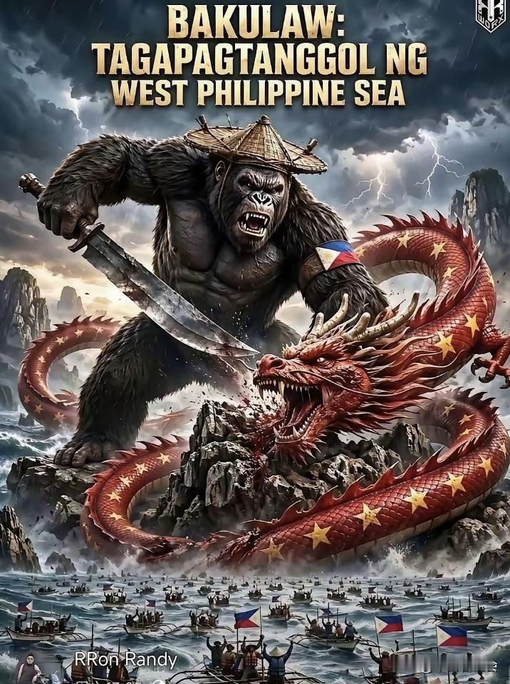 菲律宾官方媒体发布反击中国的AI视频图片！
以此来向全世界宣示自己对所谓中国南海