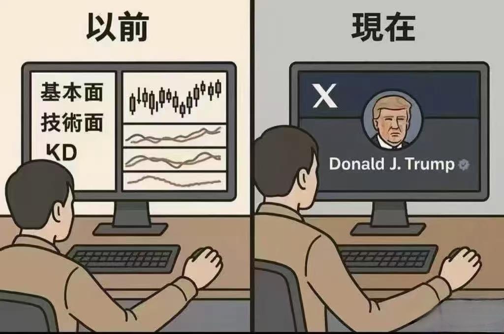 以前炒股看技术面，现在全看川普说什么！