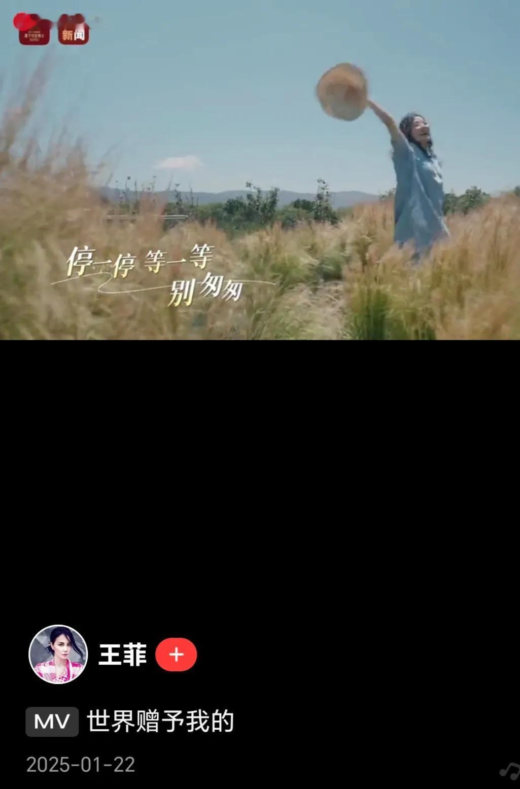 王菲无愧华语第一天后之名。只有她才有资格在春晚这个舞台上为新歌“打歌”。今天这首