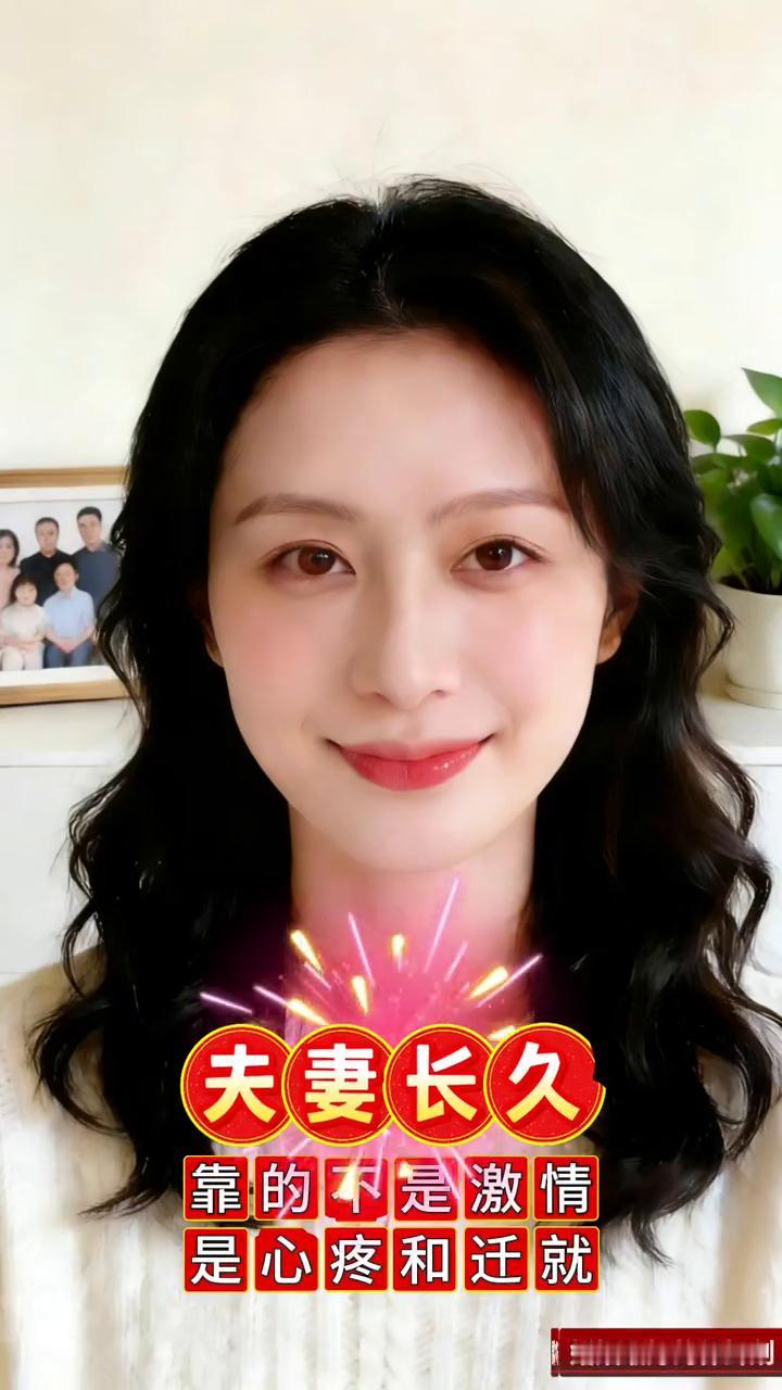 婚姻最好的保鲜剂：夫妻长久靠的不是激情，是心疼和迁就。
夫妻想长久根本不靠激情，