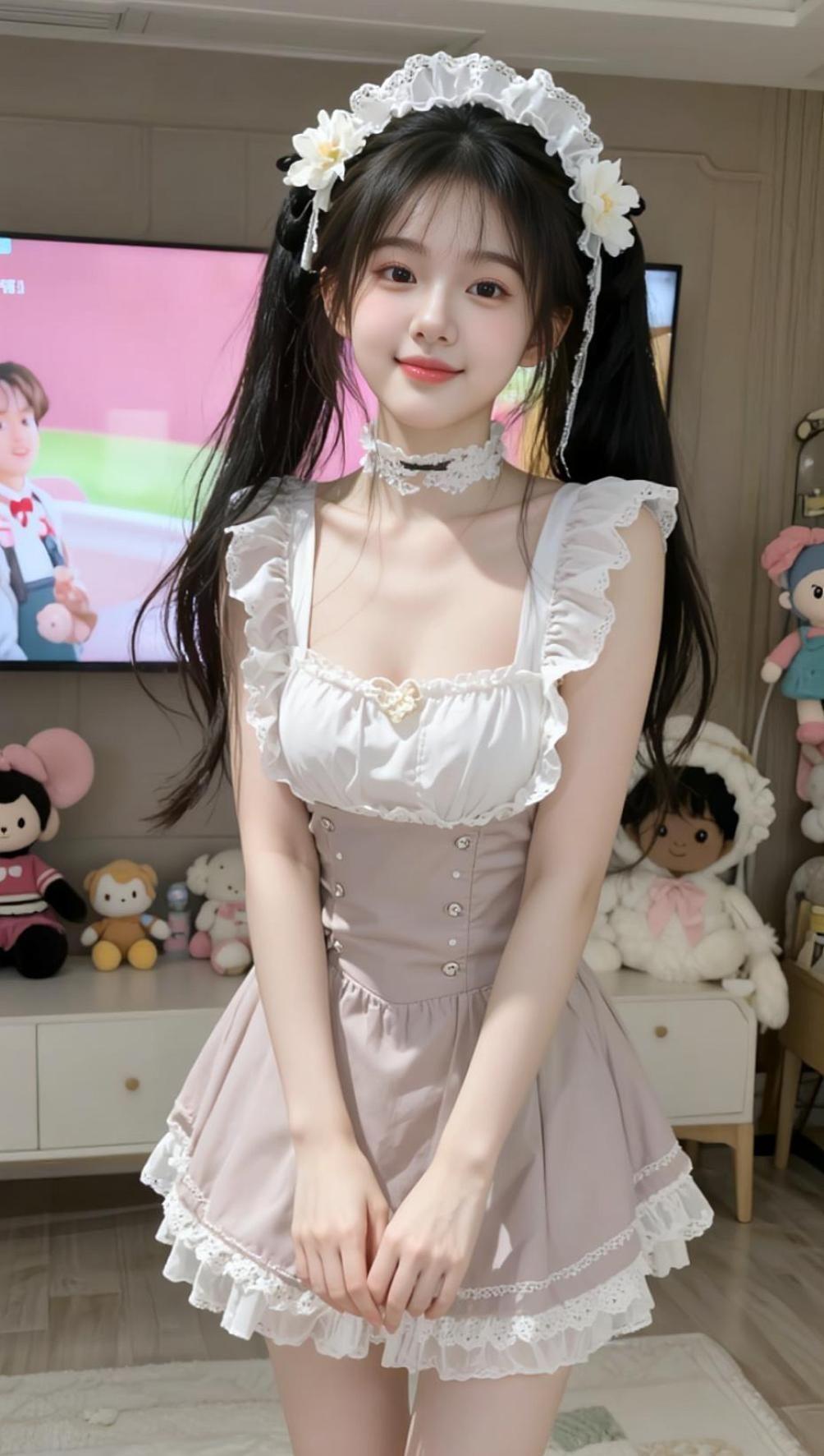 AI甜心女仆写真 抖音ai创作