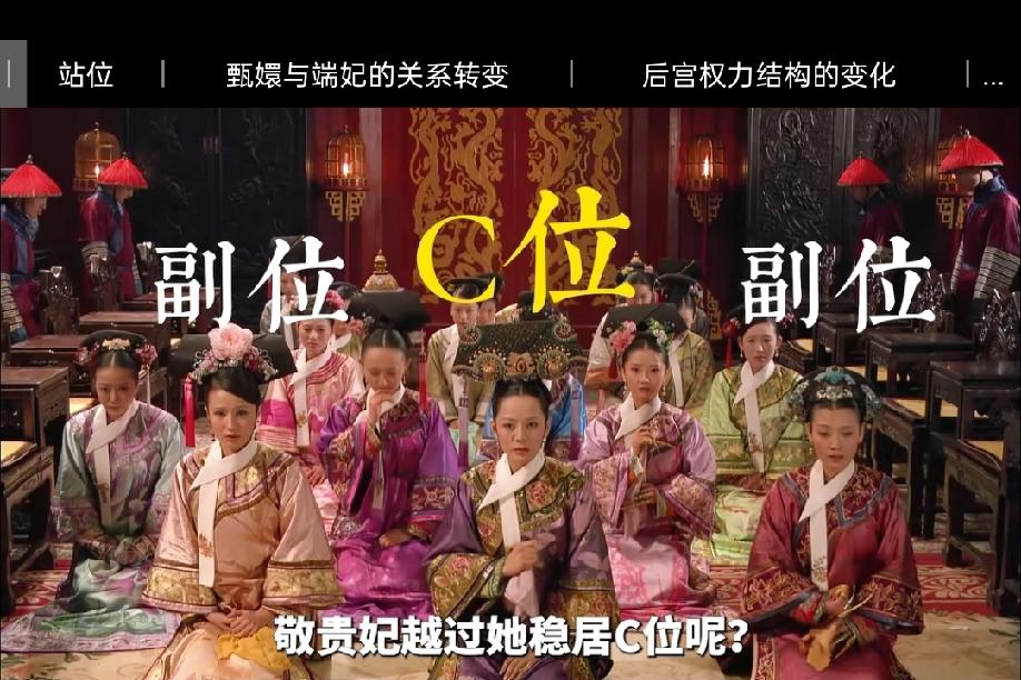 看《甄嬛传》时总以为甄嬛和端妃是后宫“战友”，直到再品敬妃抢占C位的细节才惊觉：
