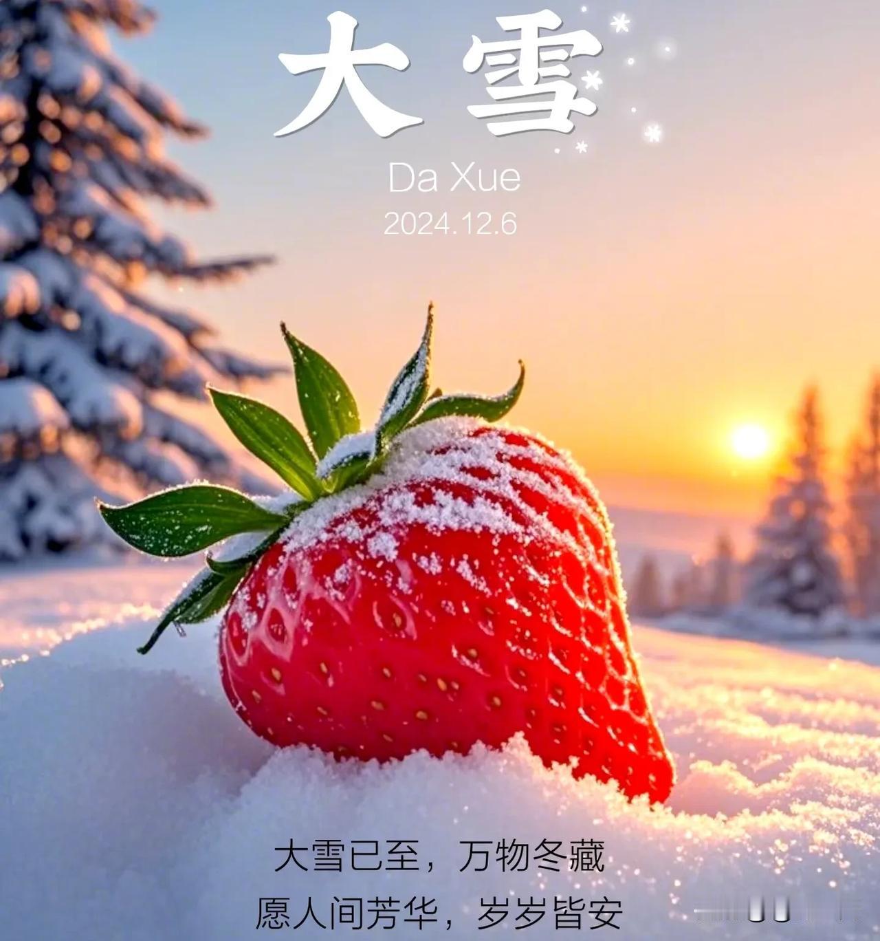 大雪安康！
洋洋洒洒飘满天
层层叠叠落满地
岂是欢喜银装扮
乃为心悦吹又生

雪