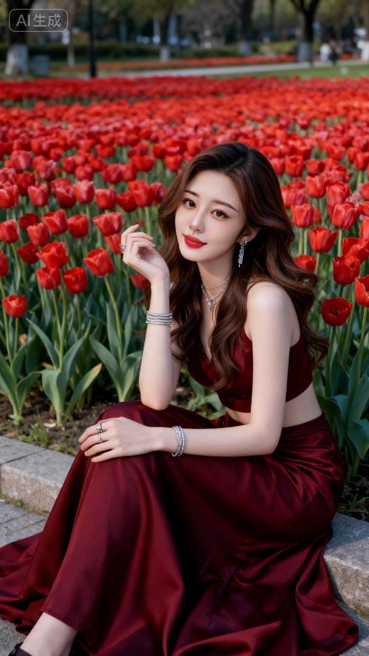 浪漫花海照