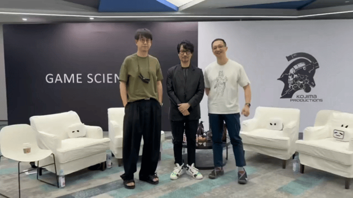 黑神话死亡搁浅制作人神秘会面在Bilibili World 2025的活动现场，