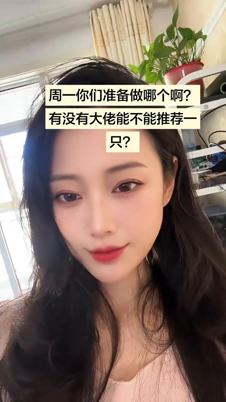 周一你们准备做哪个？有没有大佬能不能推荐一只？