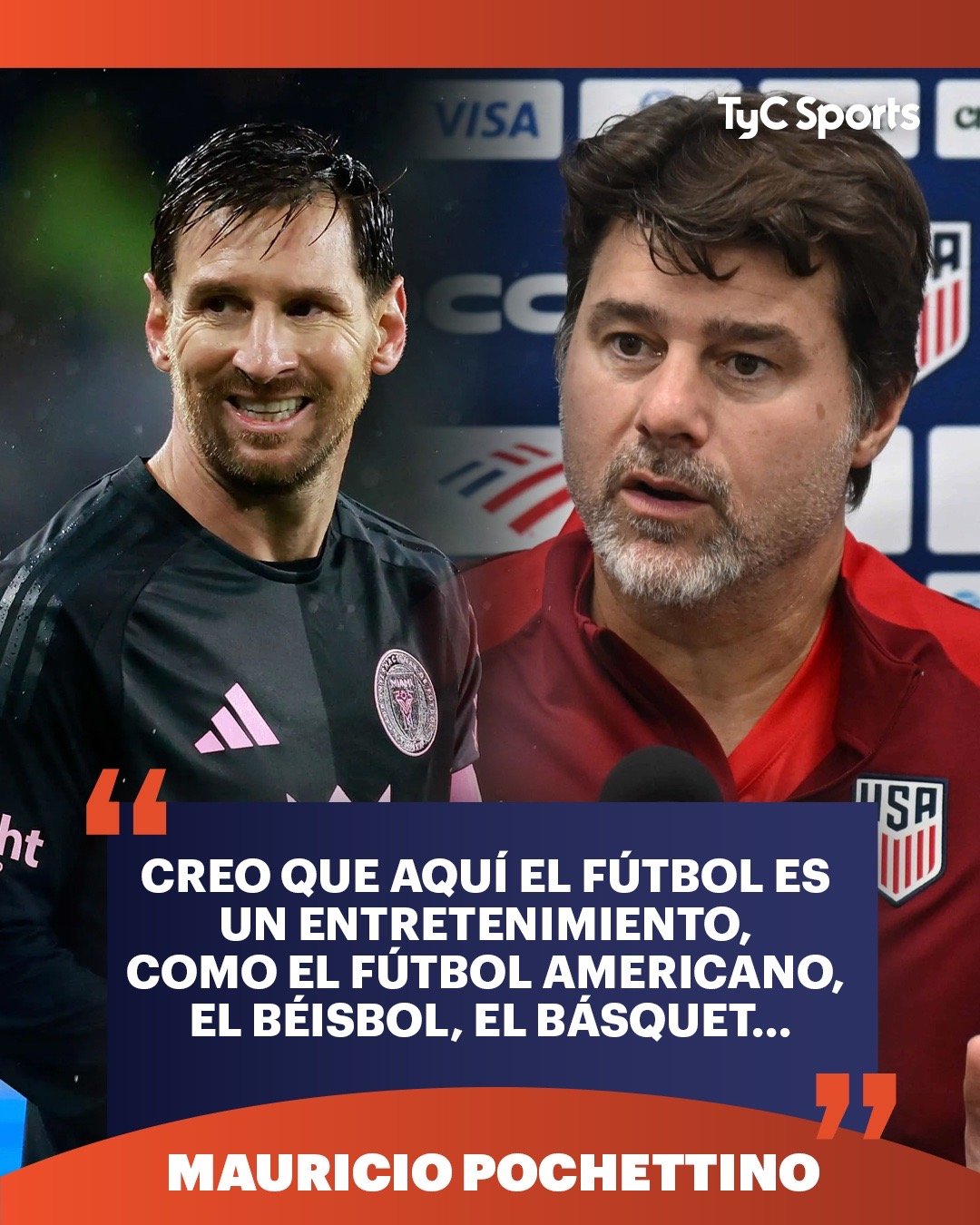 🗣️🇺🇸 美国国家队主教练波切蒂诺强调了美国职业足球大联盟的一个主要特点，