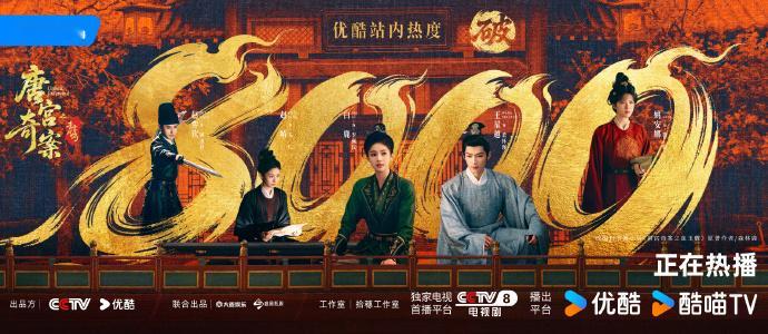 唐宫奇案破8000了白鹿唐宫奇案热度破8000了 唐宫奇案破8000了，白鹿唐宫