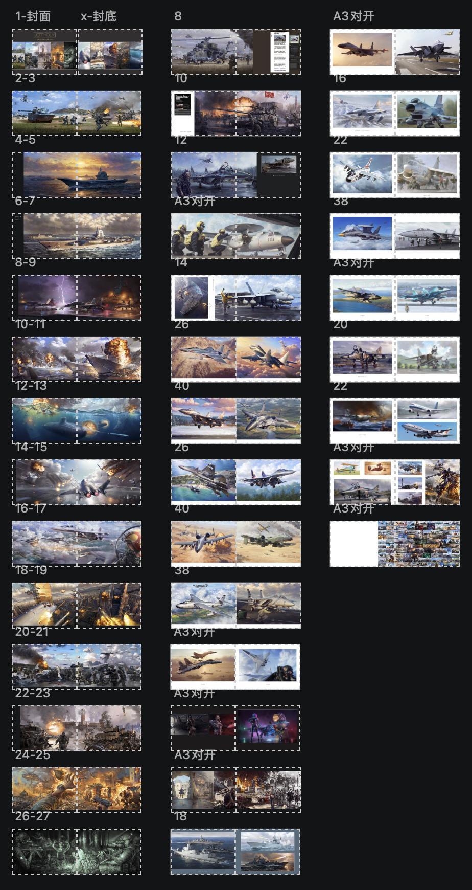 实体画册差不多排好版了，A3尺寸 74p印15本，每本尾页亲手签名，我的风格是給