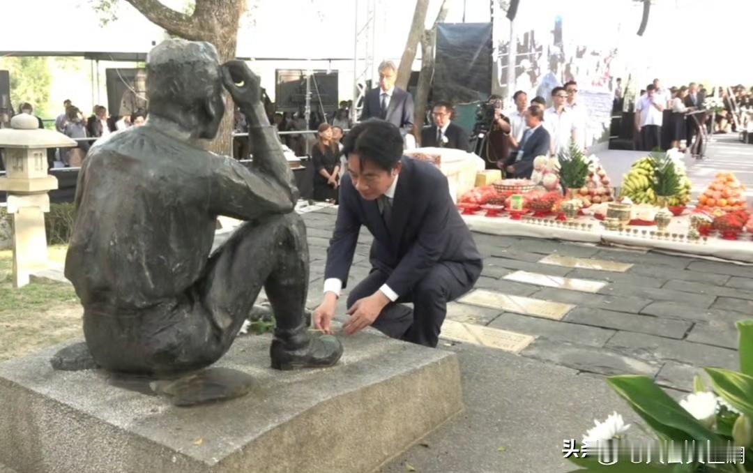 表演？赖清德又开始表演了！
前两天，他竟然跪拜日本殖民者八田与一！(有一段原音显