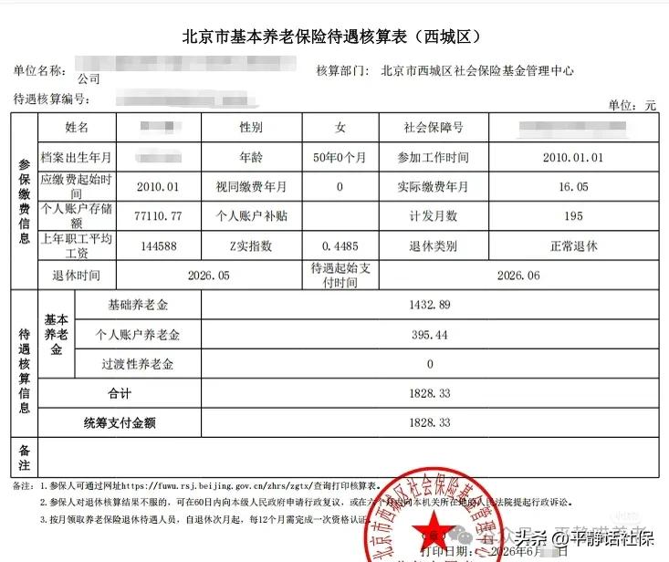 北京上万元养老金那么多，1000多养老金的有吗？当然有！

任何一个省份，任何一