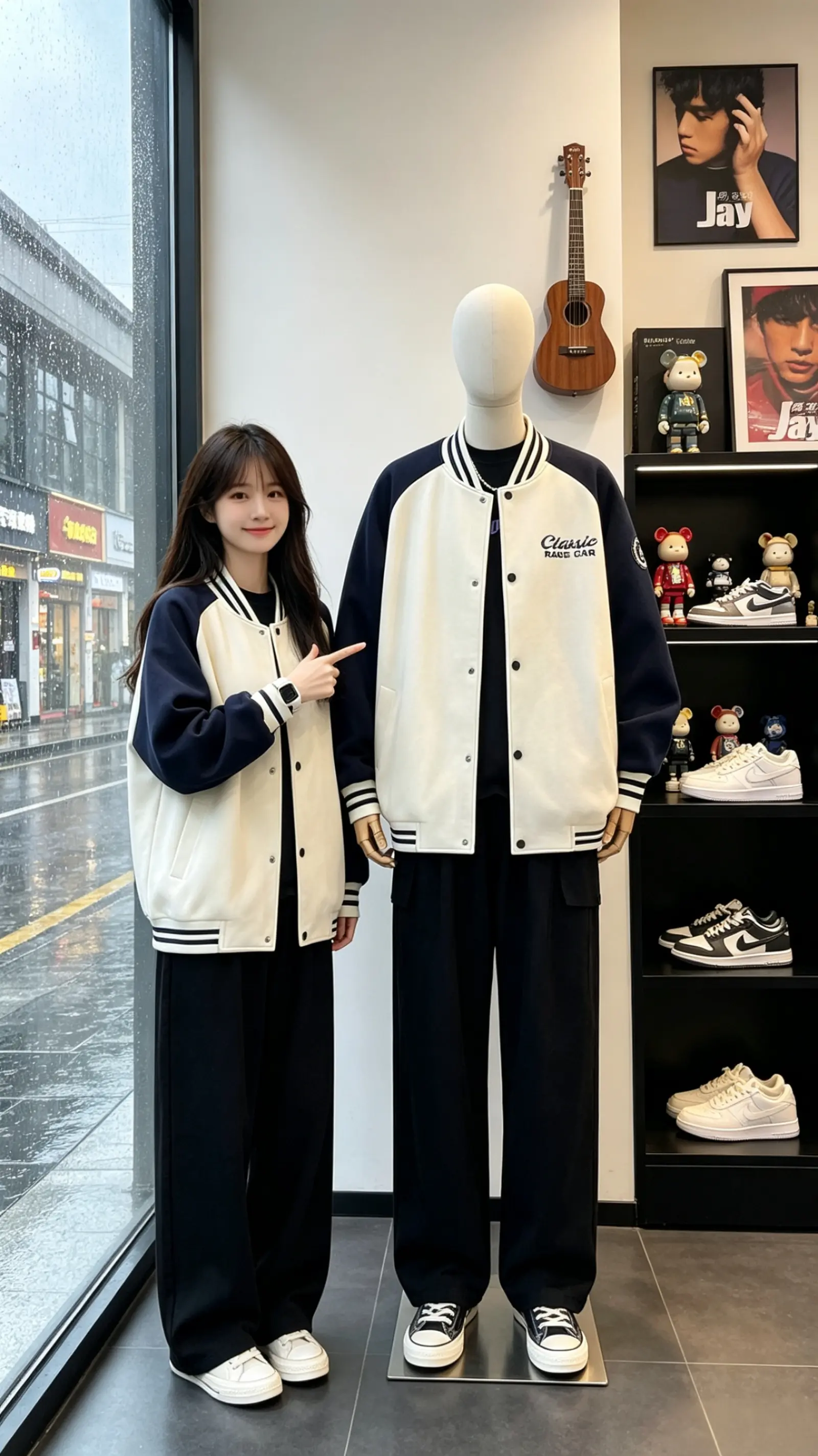 女友说这件棒球服让她心动！