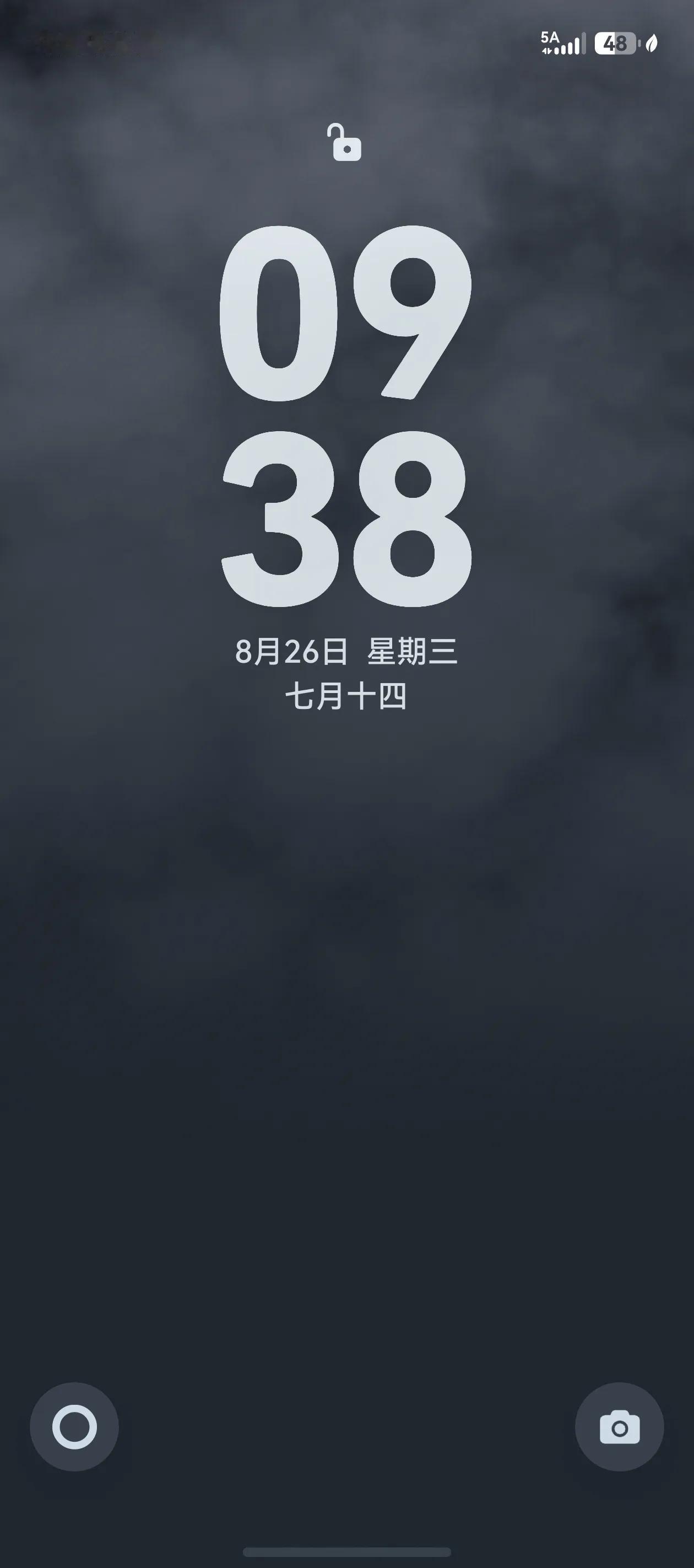 我发现了一个很奇怪的事。
手机上查不到现在是哪一年。
手机屏幕显示的，只有星期、