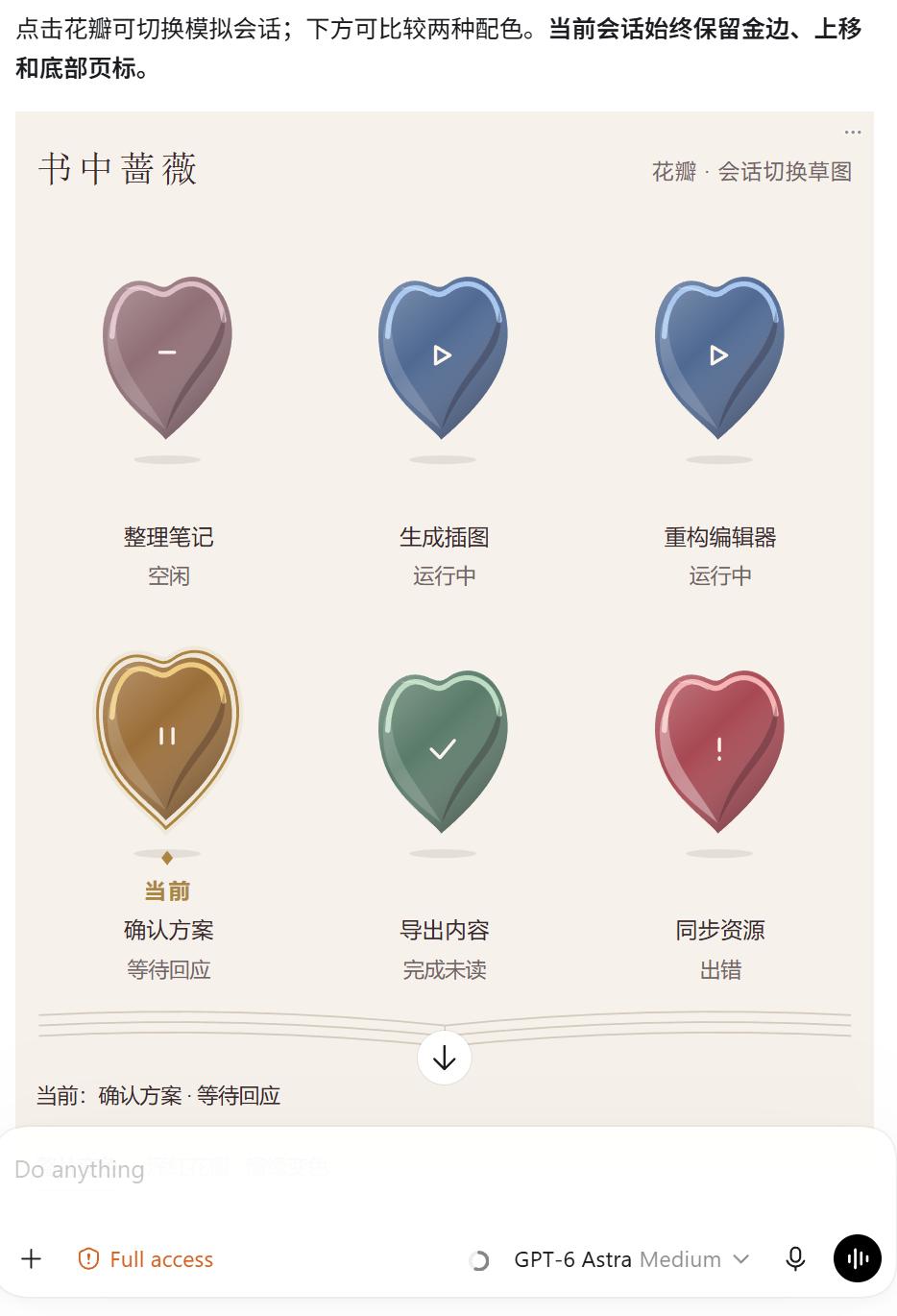 GPT 6花瓣做成了爱心形状🤔 ​​​