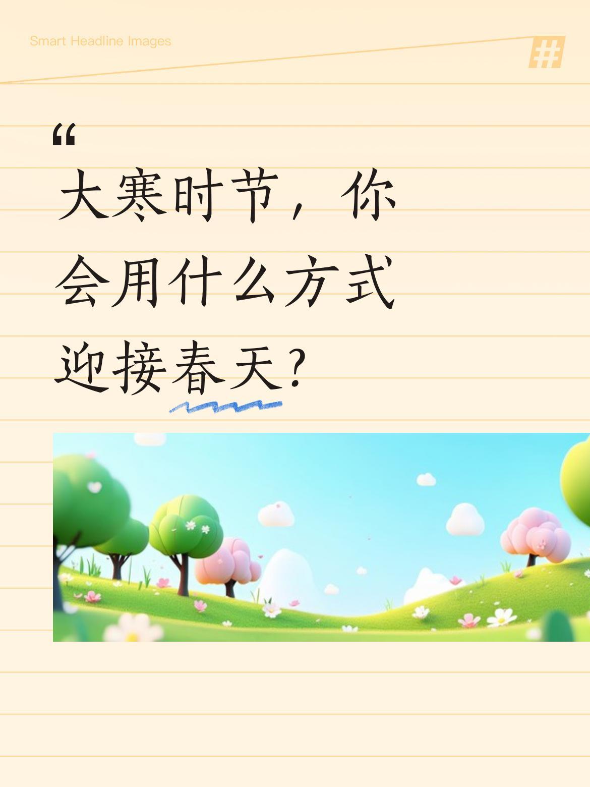 大寒时节，你会用什么方式迎接春天？
今日大寒，2026年1月20日。北风裁雪，时