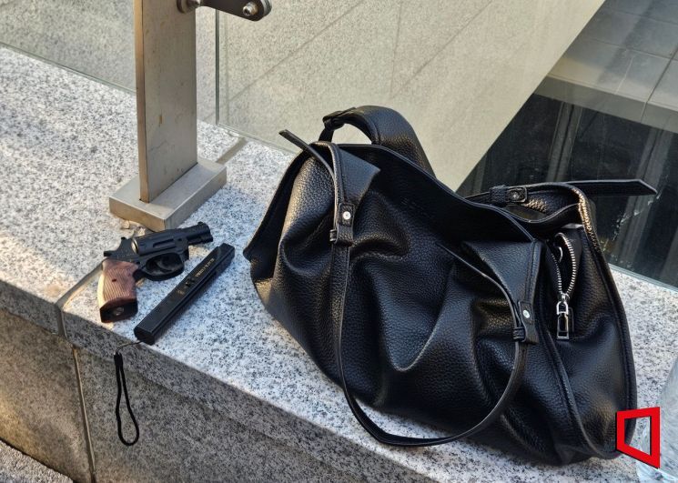 被发现的瓦斯枪，电击棒，以及其他粉丝被没收的折叠刀、打火机 